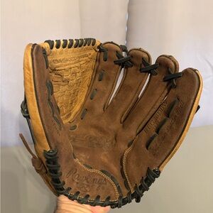Rawlings RBG36DBW Series Tan Brown Full Grain Leather Baseball Glove 12 1/2 Inch